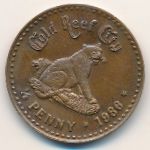 Gold Reef City., 1/2 penny, 1986