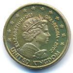 Great Britain., 10 euro cent, 2002