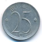 Belgium, 25 centimes, 1967