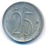 Belgium, 25 centimes, 1975