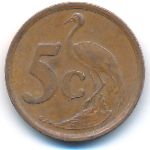 South Africa, 5 cents, 1997