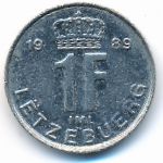 Luxemburg, 1 franc, 1989