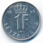 Luxemburg, 1 franc, 1990