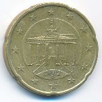 Германия, 20 евроцентов (2002 г.)