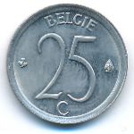 Belgium, 25 centimes, 1966