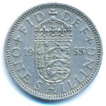 Великобритания, 1 шиллинг (1955 г.)