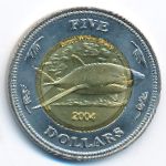 Кокосовые острова, 5 долларов (2004 г.)