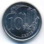 Сингапур, 10 центов (2013 г.)