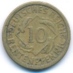 Веймарская республика, 10 рентенпфеннигов (1924 г.)