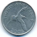 Бермудские острова, 25 центов (2008 г.)
