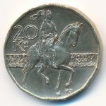 Czech, 20 korun, 2002
