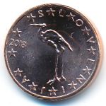 Словения, 1 евроцент (2018 г.)