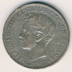 Philippines, 1 peso, 1897