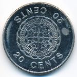 Соломоновы острова, 20 центов (2005 г.)