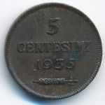 San Marino, 5 centesimi, 1935&ndash;1937