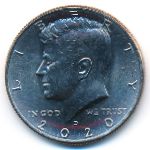 США, 1/2 доллара (2020 г.)