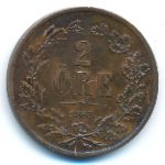 Sweden, 2 ore, 1863