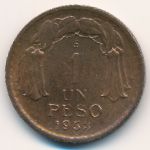 Чили, 1 песо (1943–1954 г.)
