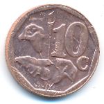 South Africa, 10 cents, 2012