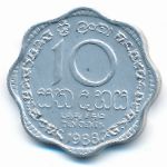 Шри-Ланка, 10 центов (1988 г.)