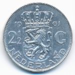 Netherlands, 2 1/2 gulden, 1961