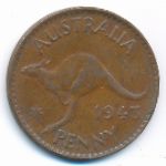 Австралия, 1 пенни (1943 г.)