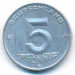 ГДР, 5 пфеннигов (1953 г.)