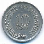 Singapore, 10 cents, 1969