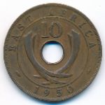 Восточная Африка, 10 центов (1950 г.)