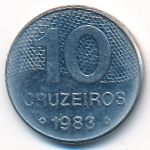 Бразилия, 10 крузейро (1983 г.)