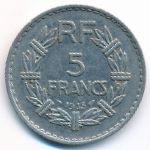 Франция, 5 франков (1935 г.)