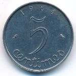 France, 5 centimes, 1964