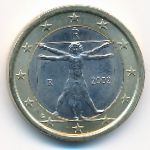 Италия, 1 евро (2002 г.)