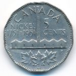 Canada, 5 cents, 1951