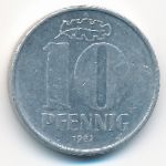 ГДР, 10 пфеннигов (1982 г.)