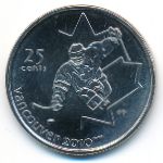 Канада, 25 центов (2009 г.)