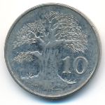 Зимбабве, 10 центов (2001 г.)