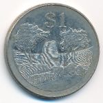 Zimbabwe, 1 dollar, 2001