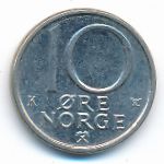 Norway, 10 ore, 1991