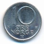 Norway, 10 ore, 1991