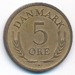 Denmark, 5 ore, 1960–1971