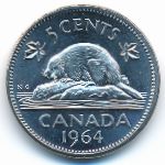 Канада, 5 центов (1964 г.)