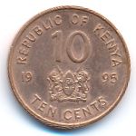 Кения, 10 центов (1995 г.)