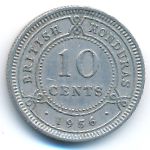 Британский Гондурас, 10 центов (1956 г.)