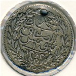 Tunis, 1 piastre, 1870–1876
