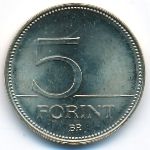 Hungary, 5 forint, 2019