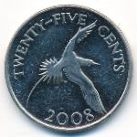 Бермудские острова, 25 центов (2008 г.)