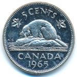 Canada, 5 cents, 1965
