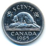 Canada, 5 cents, 1965