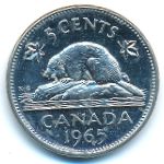 Canada, 5 cents, 1965